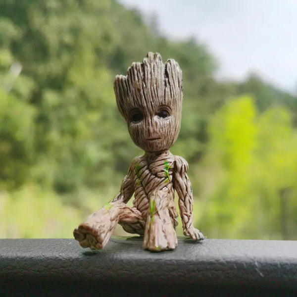 Mini figura decorativa de groot guardianes de la galaxia