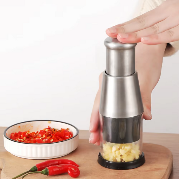 Picadora De Verduras A Presión De Acero Inoxidable 304
